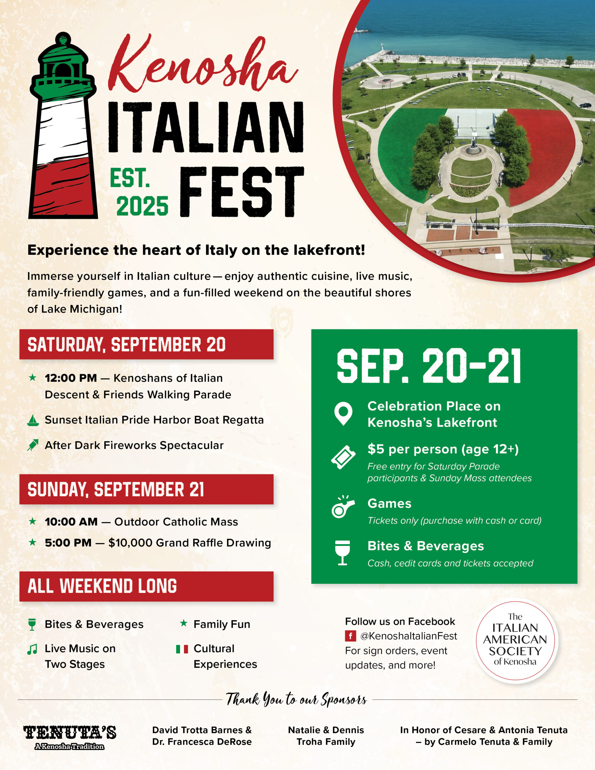 Kenosha Italian Fest Flyer