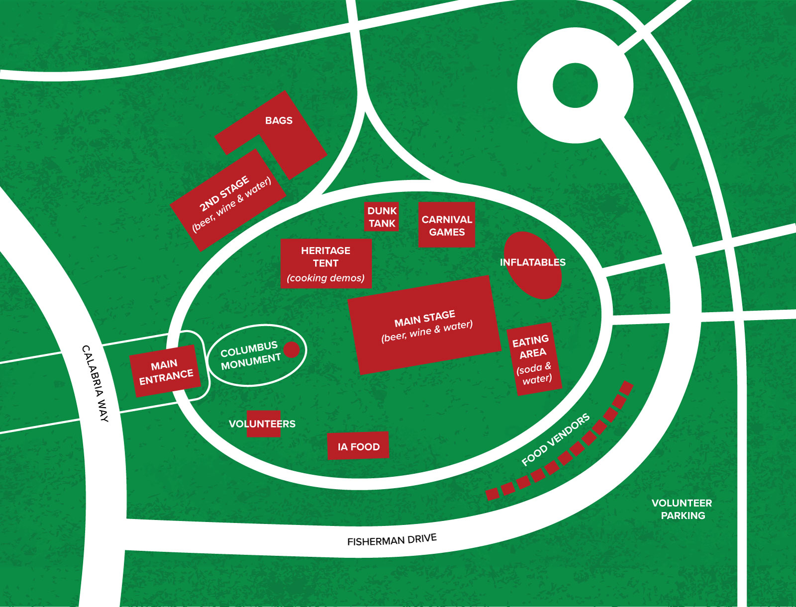 Italian Fest Map Layout